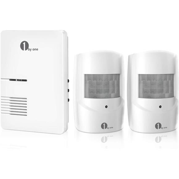 Driveway Alarm, Home Security Alert System with 36 Melodies, 1 Plug-in Receiver - Picture 1 of 8